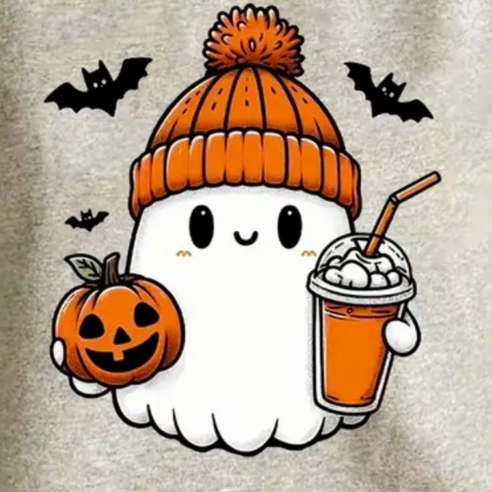 Halloween Vibrant Print  - Soft, Breathable, Casual Women’s Sweatshirt